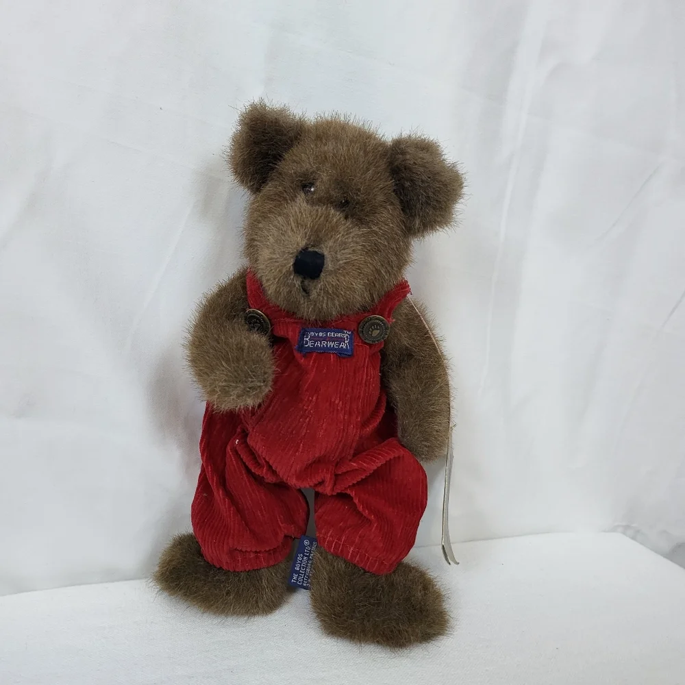 Boyds Bears '96 Christopher Bearwear Red Overalls 10